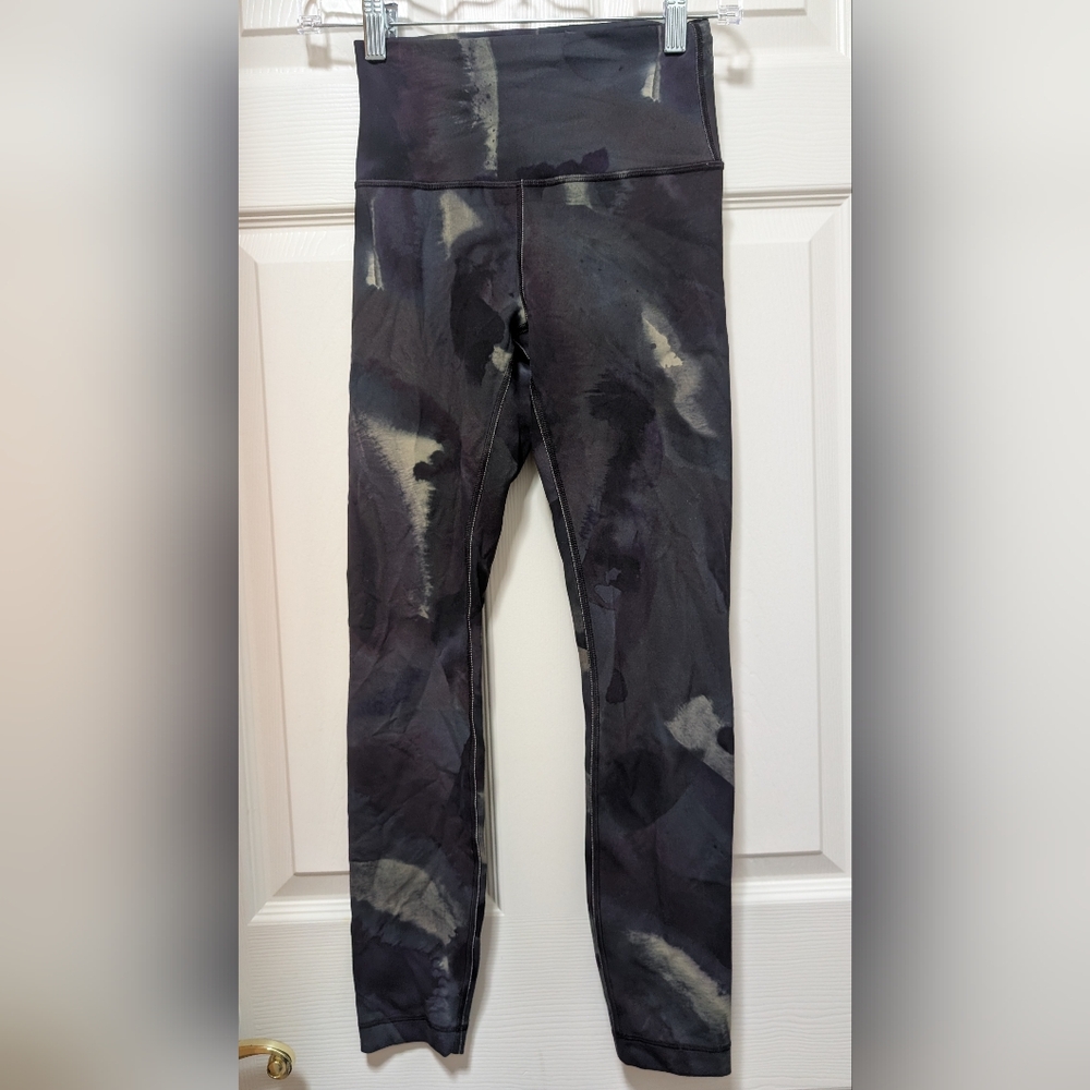 Lululemon Wunder Train High-Rise Tight 25" Ink Islands Burnside Multi Size 4